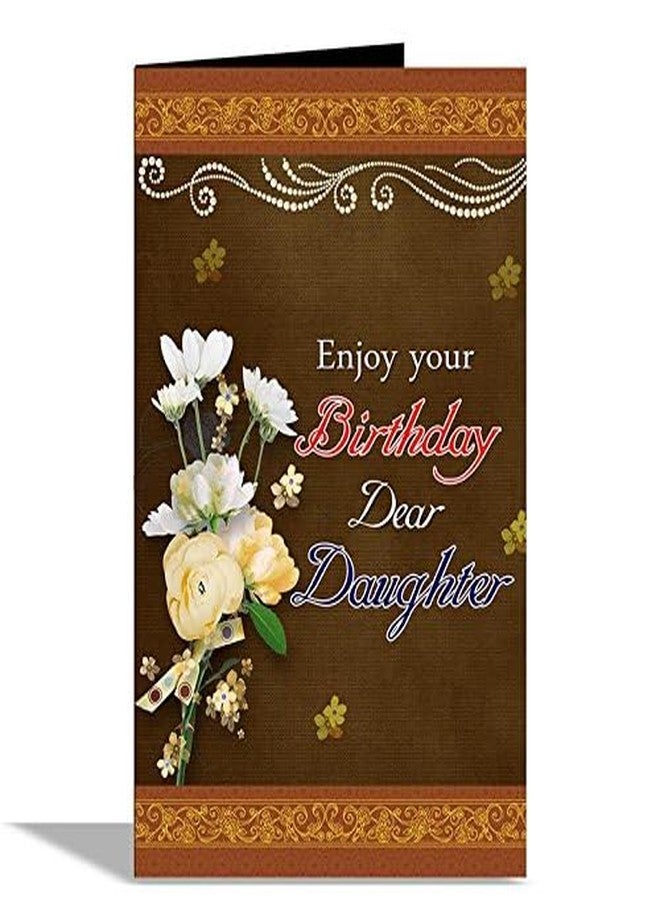 Alwaysgift Happy Birthday Daughter Greeting Card With Envelope, Happy Birthday Card for Girls (Design-4) - Image 1